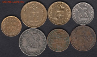 7 монет Португалии 1963-1998 до 10.12.2015 21-30 - Португалия р