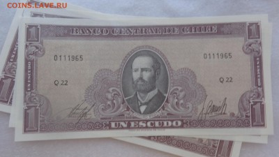 ЧИЛИ 1 эскудо  1964 г UNC  до 14.12  в 21-10 мсК - 15.9.15 ллллл 255.JPG
