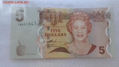 ФИДЖИ 5 $  2007 г UNC  до 14.12  в 21-10 мсК - 15.9.15 ллллл 347.JPG