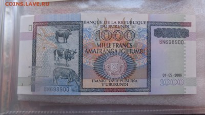 БУРУНДИ 1 000 фр 2006 и Гайана 20$ UNC  до 14.12 в 21-10 мсК - ссс 25.09.15 г8 аааа 085.JPG