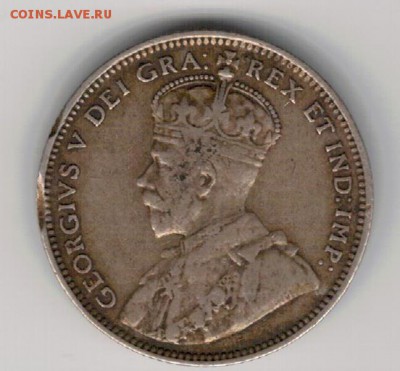 Ag Канада (Ньюфаундленд) 20 центов 1912 до 07.12-22ч (Б365) - 5-к