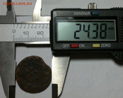 Деньга 1730 г. Одна черта - 5