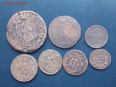 лот меди 5,2,1коп,деньга,полушка ( 8шт.) 1коп. 1924г. - лот меди1