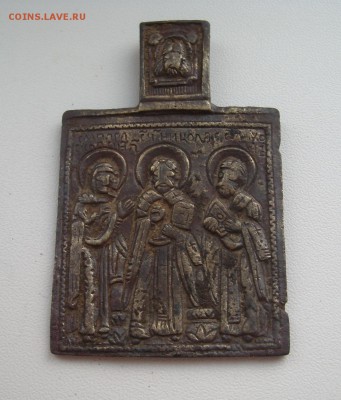 икона литье святые: Проскова,Никола,Тихон. R5 - SL279926-crop.JPG