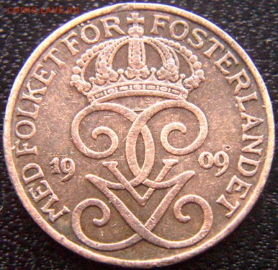 Швеция_1 эре 1909; до 10.12_22.56мск - 9336