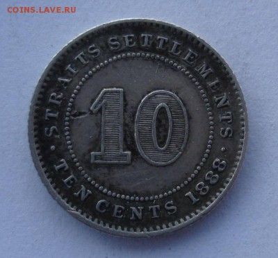 Стрейтс-Сетлментс,10 центов 1888 года - DSC06808.JPG