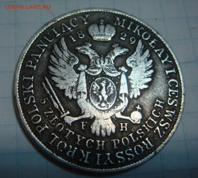 5 злотых 1829 г. FH. Для Польши (Николай I) - DSC02765.JPG