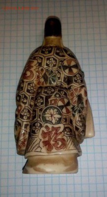 Фигурка старец (Конфуций?). Резьба. - 2