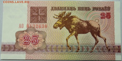 БЕЛОРУССИЯ - 25 рублей 1992 г. пресс до 16.12 в 21:40 - DSCN2048.JPG