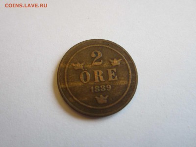 2 оре Швеция 1889 до 15.12 - 1889
