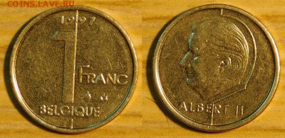 Бельгия, 1 франк, 5 шт. по 1р. до 16.12.2015 22-00 - 1-1997.JPG