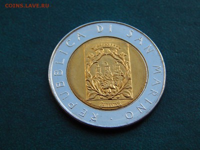 САН МАРИНО 500 лир 1988г (би-метал) - DSCN4301.JPG