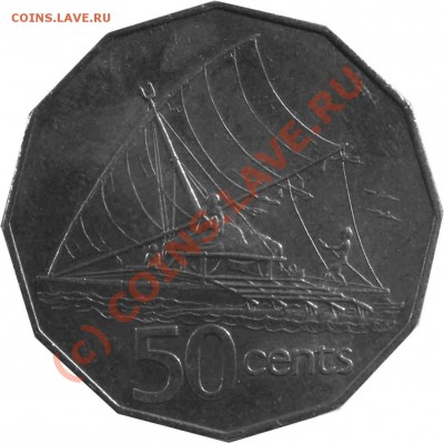 Монеты с Корабликами - 50_cents_Fiji