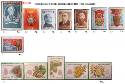 СССР 1980. ФИКС - 1980. Блоки, марки
