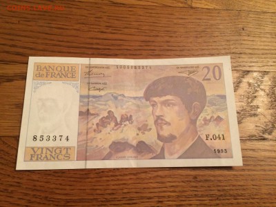 20 ц Франков 1993г (Франция), до 18.12.2015 в 22.00 по МСК - IMG_9016.JPG