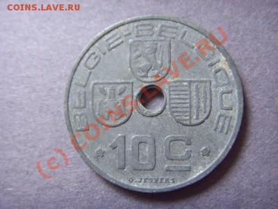 Бельгия  10 сантимов 1943 .цинк.  до 22.09 в 21.00 М - LPIC8185.JPG