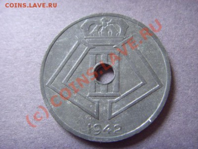 Бельгия  25 сантимов 1942 .цинк.  до 22.09 в 21.00 М - LPIC8188.JPG