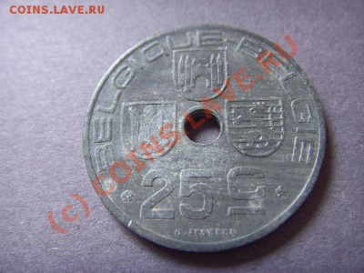 Бельгия  25 сантимов 1942 .цинк.  до 22.09 в 21.00 М - LPIC8189.JPG