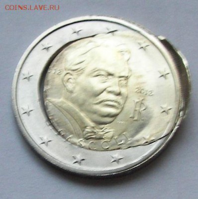 Браки на иностранных монетах - 2 евро 2012