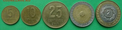 Монеты Аргентины от 10 сентаво до 2 песо. 19.12.15г. 22-00 - DSC07266