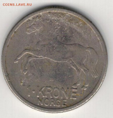 НОРВЕГИЯ КРОНА 1958 ЛОШАДЬ ДО 17.12.15 В 22.00МСК (Б396) - 4-н1к58а
