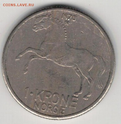 НОРВЕГИЯ КРОНА 1970 ЛОШАДЬ ДО 17.12.15 В 22.00МСК (Б396) - 4-н1к70а