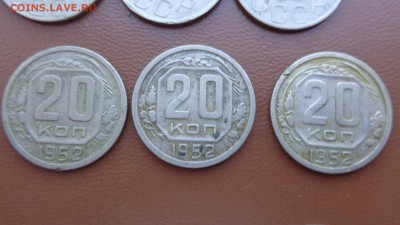 10 коп 1950 г 3 шт и 20к1952г 3 шт шт  до 19.12  в 22-00 мск - фф 30.06.14 г аааа 082.JPG