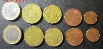 Евро Германия - 1 евро, 50,20,5,1 центов х 2 до 16.00 - IMG_0144