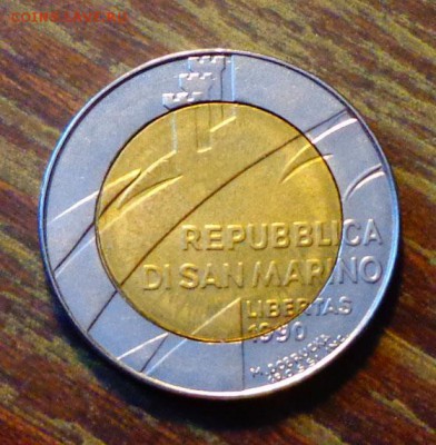 САН-МАРИНО - ГОЛУБИ БИМ до 20.12, 22.00 - Сан-Марино 500 лир Голуби БИМ