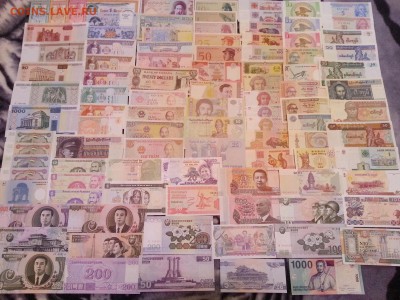 Банкноты (боны) мира 100 шт (пресс) - до 18.12.15 22:00 - 1