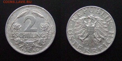 МОНЕТЫ МИРА №5 - Австрия – 2 шиллинга (1946) алюм. (d-28мм)
