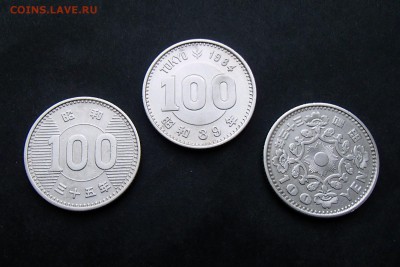 ЯПОНИЯ. Набор 100 йен (3шт.) с 1 рубля! до 21.12 в 22:00 - +PC150068.JPG