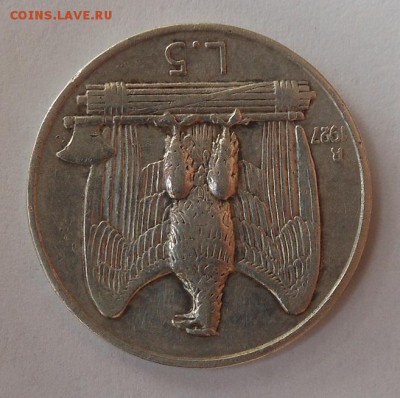 5 Лир 1927 г. - DSCN1366.JPG