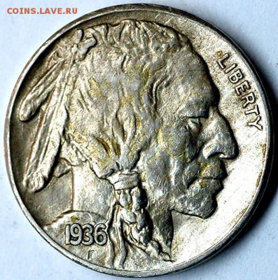 США_5 центов 1936(S) "Buffalo Nickel"; до 17.12_22.20мск - 10633