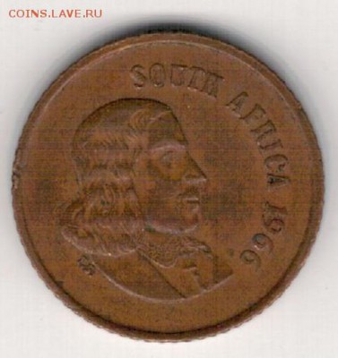 ЮАР цент 1966 Воробьи South Africa 21.12 в 22.00мск (Б341) - 4-ю1ц66СО