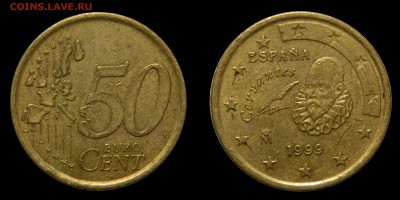 50 евроцентов 1999 Испания с номинала! до 21.12(ПОНЕДЕЛЬНИК) - DSCN4153.JPG