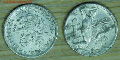 ЧССР, 5 номиналов, (7 шт.) по 2р. до 21.12.2015г. 22-00 - 1кр1951.JPG