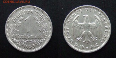 МОНЕТЫ МИРА №5 - Германия (3-й Рейх) – 1 рейхсмарка (1933 D)