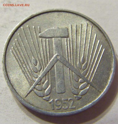 1 пфенниг 1952 А год ГДР до 23.12.2015 22:00 МСК - 256.JPG