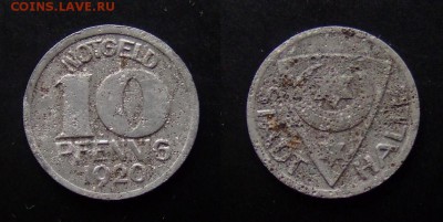 МОНЕТЫ МИРА №5 - Германия (Галле) 10 пфеннигов (1920) (нотгельд)