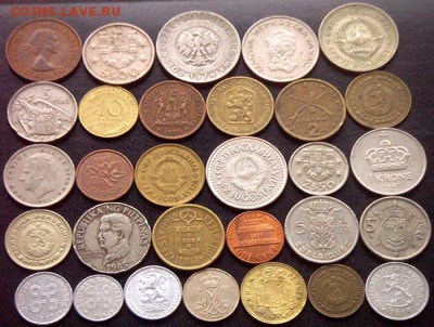 53 разные зарубежные монеты (см. описание). До 19.12_22.02мс - 2