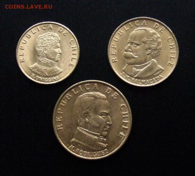 МОНЕТЫ МИРА №5 - Чили (набор - 10,20 и 50 сентесимо) (3 шт.) А