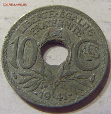 10 сантим 1941 год Франция до 23.12.2015 22:00 МСК - 512.JPG
