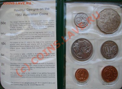 Австралия mint sets 1980, 1981, 1982 Животные - набор2 1982.JPG