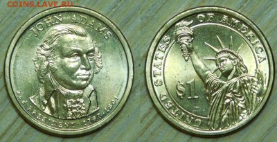 США, 1$, John Adams, "D", до 22.12.2015г. 22-00 мск - 2007 J Adams.JPG