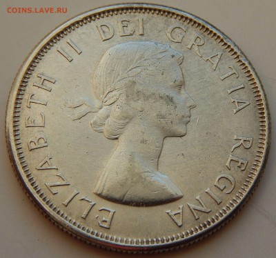 Канада 50 центов 1962 Елизавета II, до 26.12.15 в 22:00 МСК - 4048