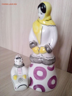 Фарфоровая статуэтка ,Мама с ребёнком на санках,Старая Гжель - IMG_20151215_123254