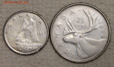 10, 25 центов 1968 Канада серебро до 23.12 - IMG_5651.JPG