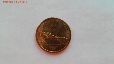 США, 1$ Индианка 2011, "D" до 24.12.2015 г. - 2011-D1