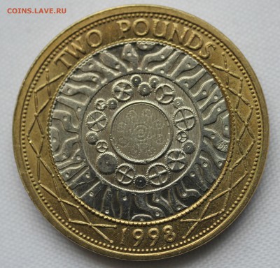 С 1 руб. БМ   БРИТАНИЯ 2 фунта  1998г. до 26.12. в 22-00 - IMG_9243.JPG